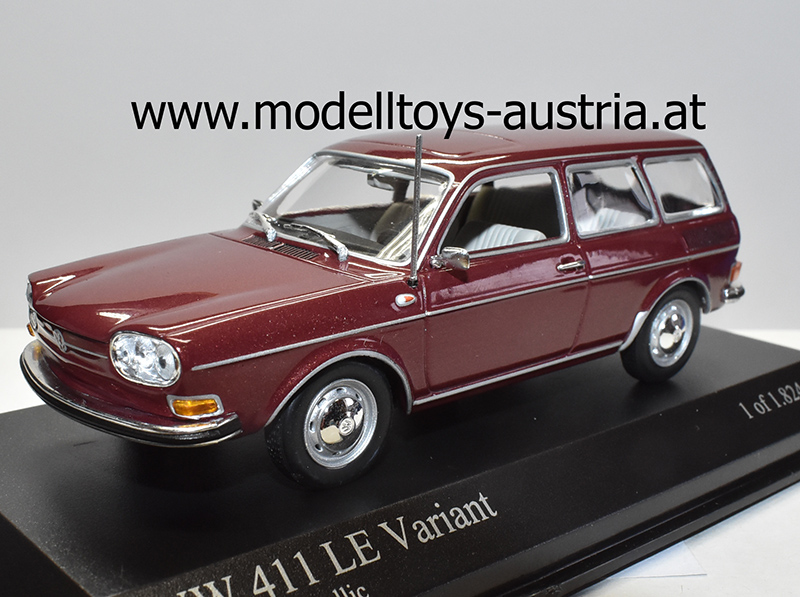 VW 411 LE Variant Kombi 1969 rot 1:43 VW 411 LE Variant Kombi 1969 rot 1:43